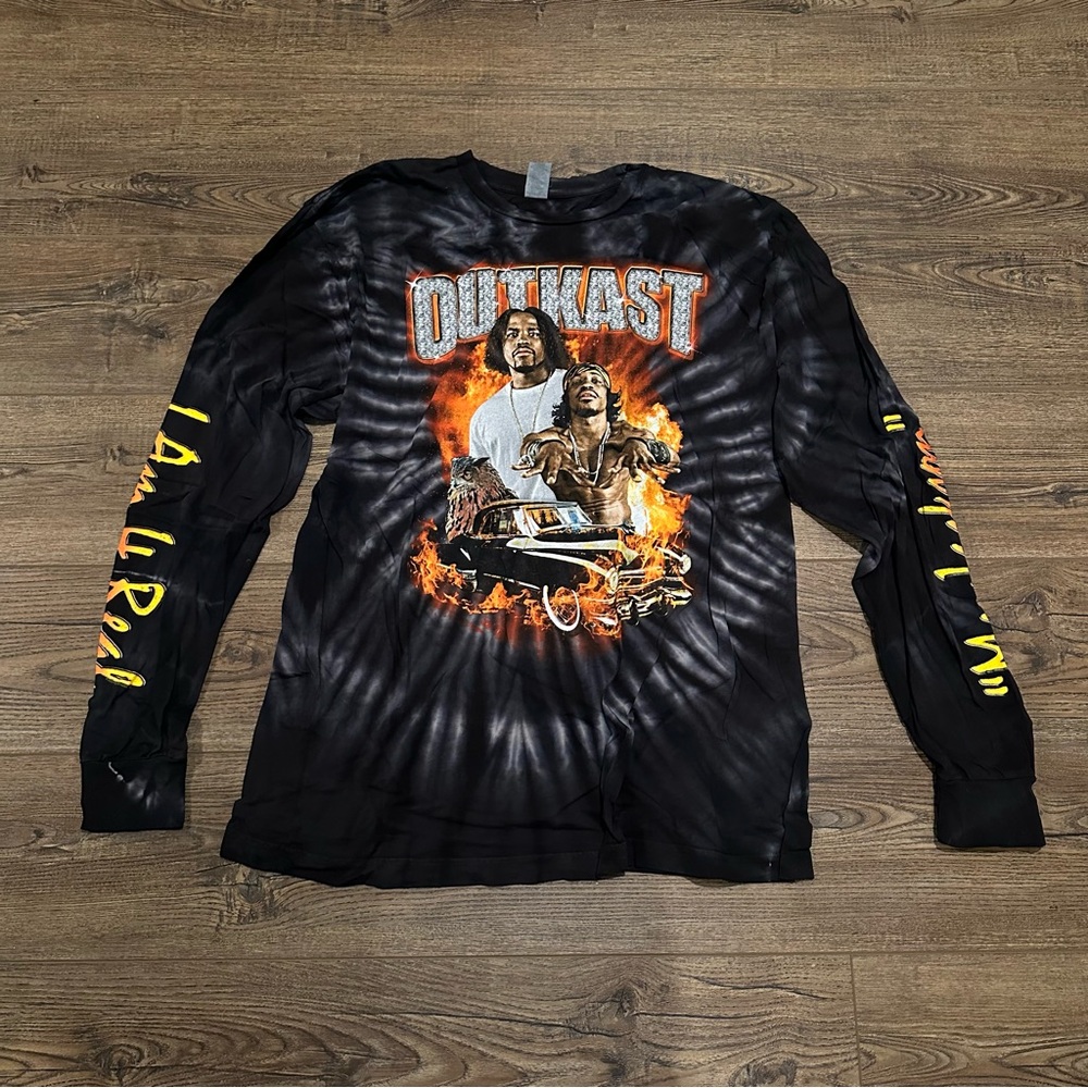 Outkast Ms. Jackson Tie Dye Longsleeve Official Merch Rap Tee